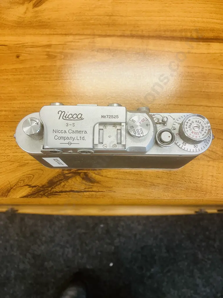 Nicca Type 3-S (Japanese 35mm Leica Copy) Rangefinder Camera Body Japan 1952 #72525 Leica Thread Mount Image 1++
