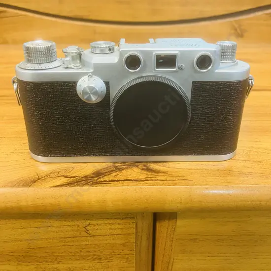 Nicca 3-F Rangefinder 35mm Film Camera Body (Japanese Leica lll Copy) #89360,1956 - Knob Winding Variant