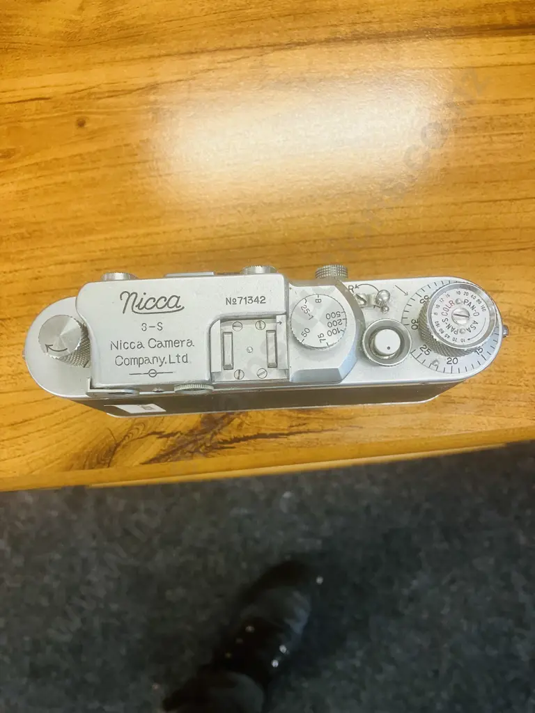 Nicca Type 3-S (Japanese 35mm Leica Copy) Rangefinder Camera Body Japan 1952 #71342 Leica Thread Mount Image 1++