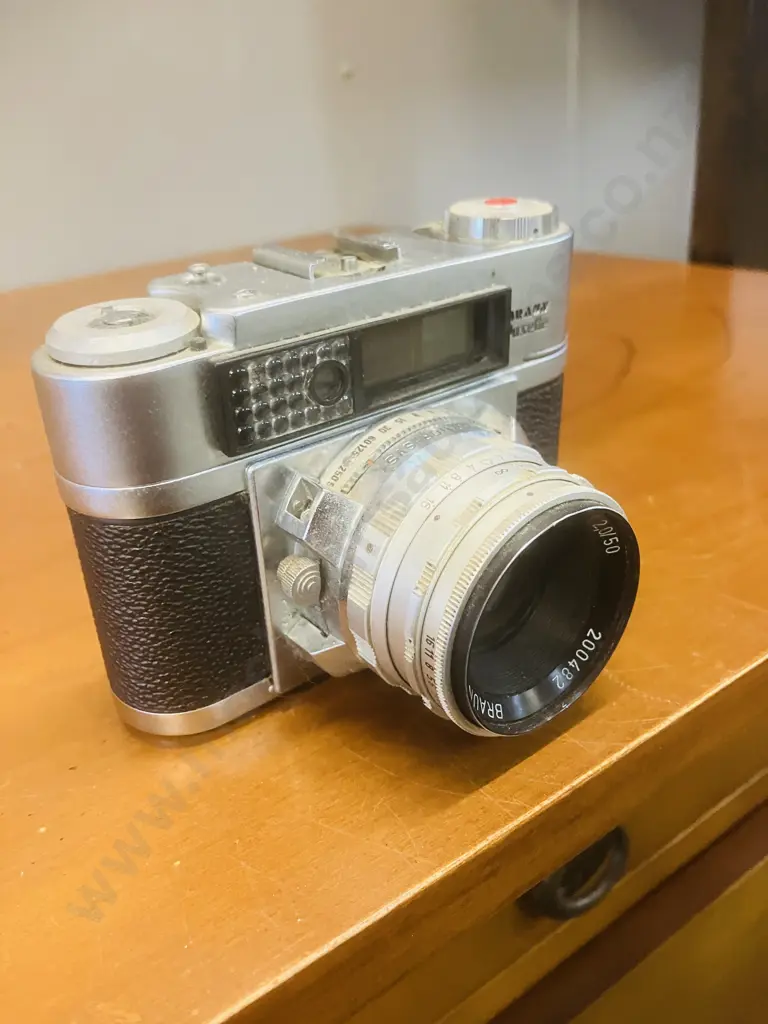 Braun Super Paxette II BL 35mm Rangefinder Camera With BRAUN-Super-Ultralit 1:2,0/50 Lens. 1958 Germany Image 1++