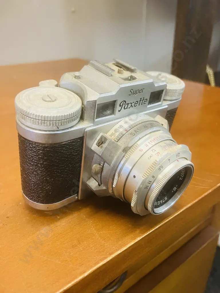 Braun Super-Paxette Model II 35mm Film Camera With Staeble-Kata 1:2.8/45 E Lens - 1950s Germany Image 1++