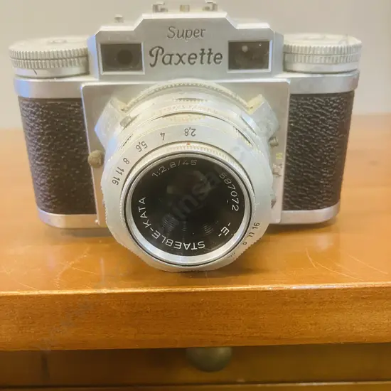 Braun Super-Paxette Model II 35mm Film Camera With Staeble-Kata 1:2.8/45 E Lens - 1950s Germany