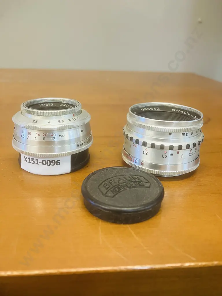 Staeble BRAUN-Color-Ultralit 1:2.8/50mm Lens & BRAUN Katagon Staeble-Werk 1:2.8/50mm Lens - M39 Paxette. German Image 1++