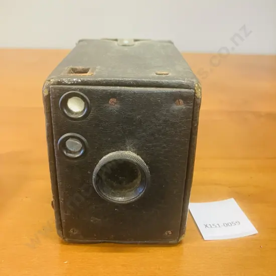 Antique 1919 Kodak No. '0' Brownie Box Camera, Portrait Lens Fitted 1928