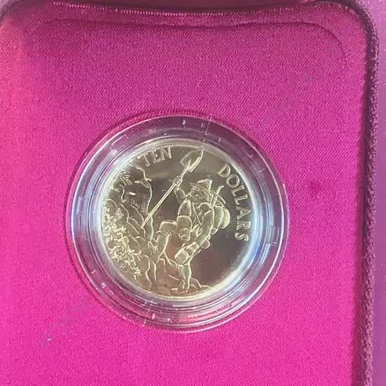 New Zealand - 1997 - Brilliant Uncirculated $10 Coin - Gabriel's Gully With Case & Information Card