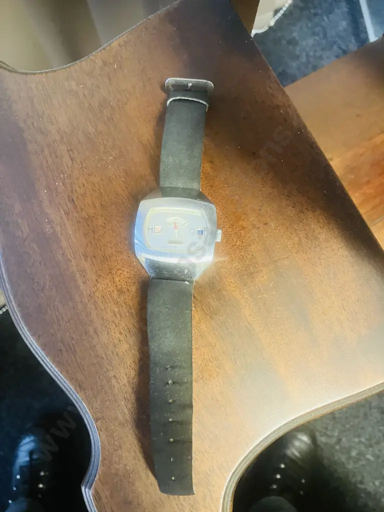 Rare "PARKER" Swiss Made Jump Hour Watch C1960's Image 1++