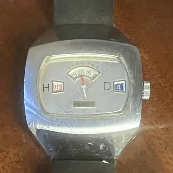 Rare "PARKER" Swiss Made Jump Hour Watch C1960's