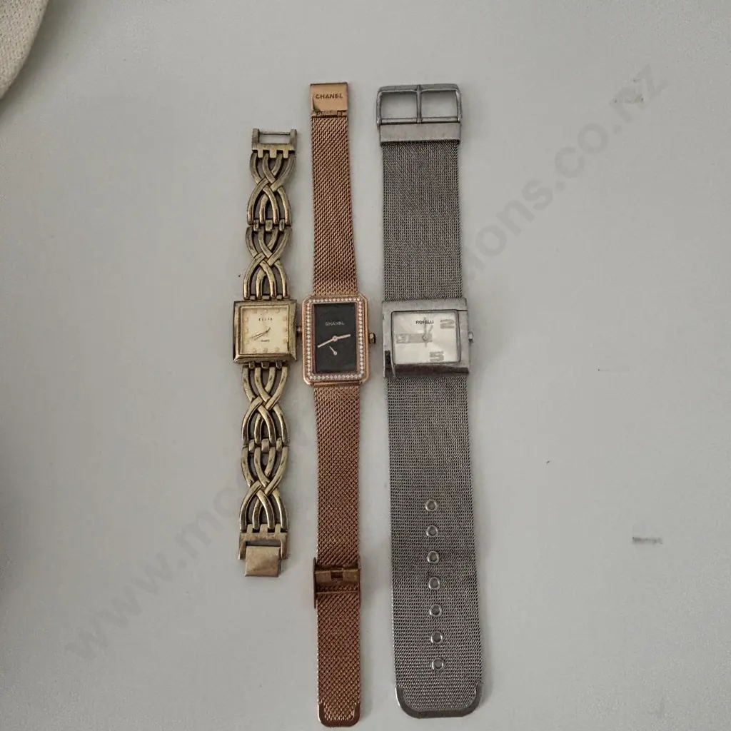 Three Ladies Dress Watches:  Chanel, Fiorelli and Elite Image 1++