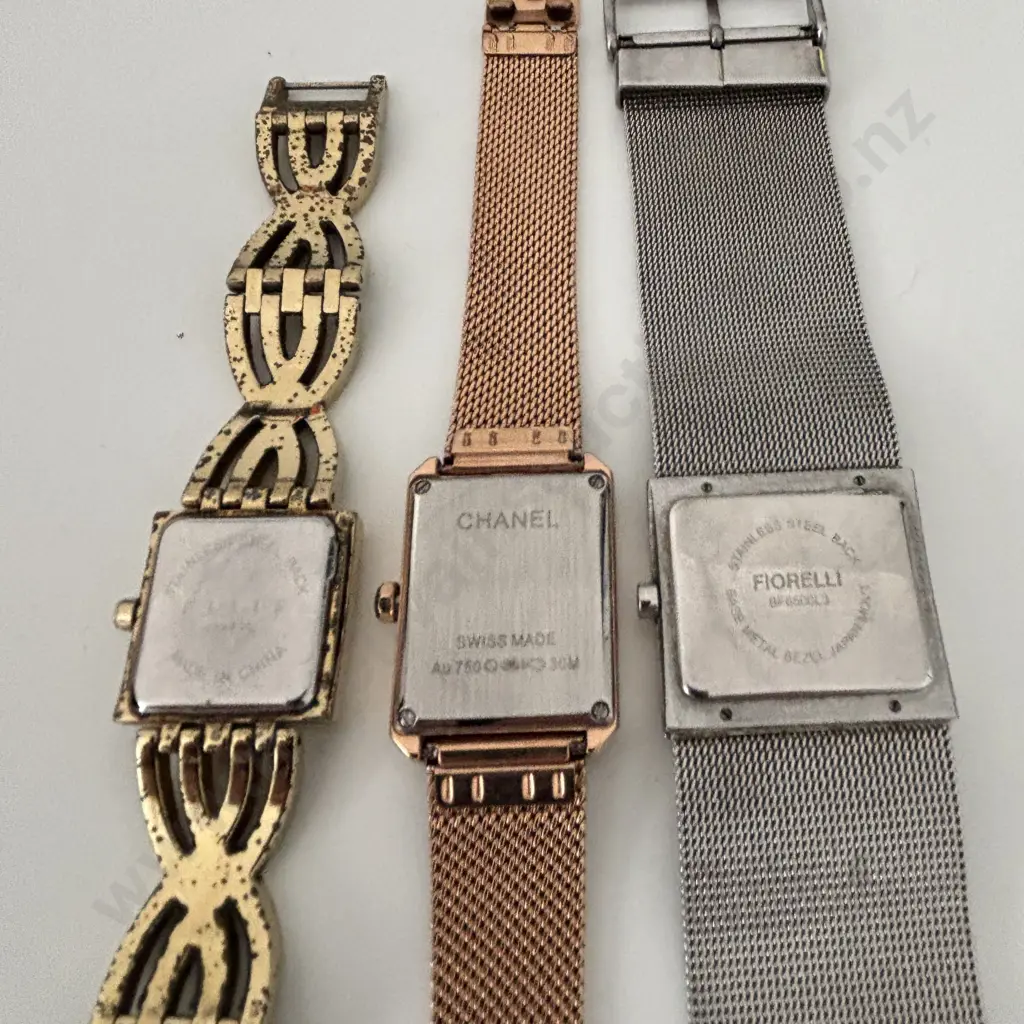Three Ladies Dress Watches:  Chanel, Fiorelli and Elite Image 1++