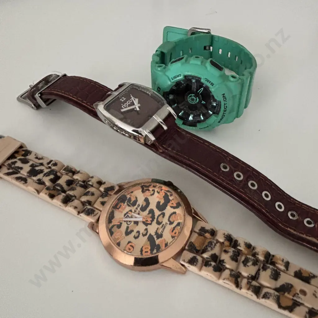Three Watches: Rip Curl, Baby G an Quartz  Image 1++