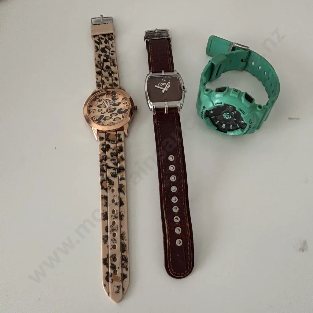 Three Watches: Rip Curl, Baby G an Quartz  Image 1++