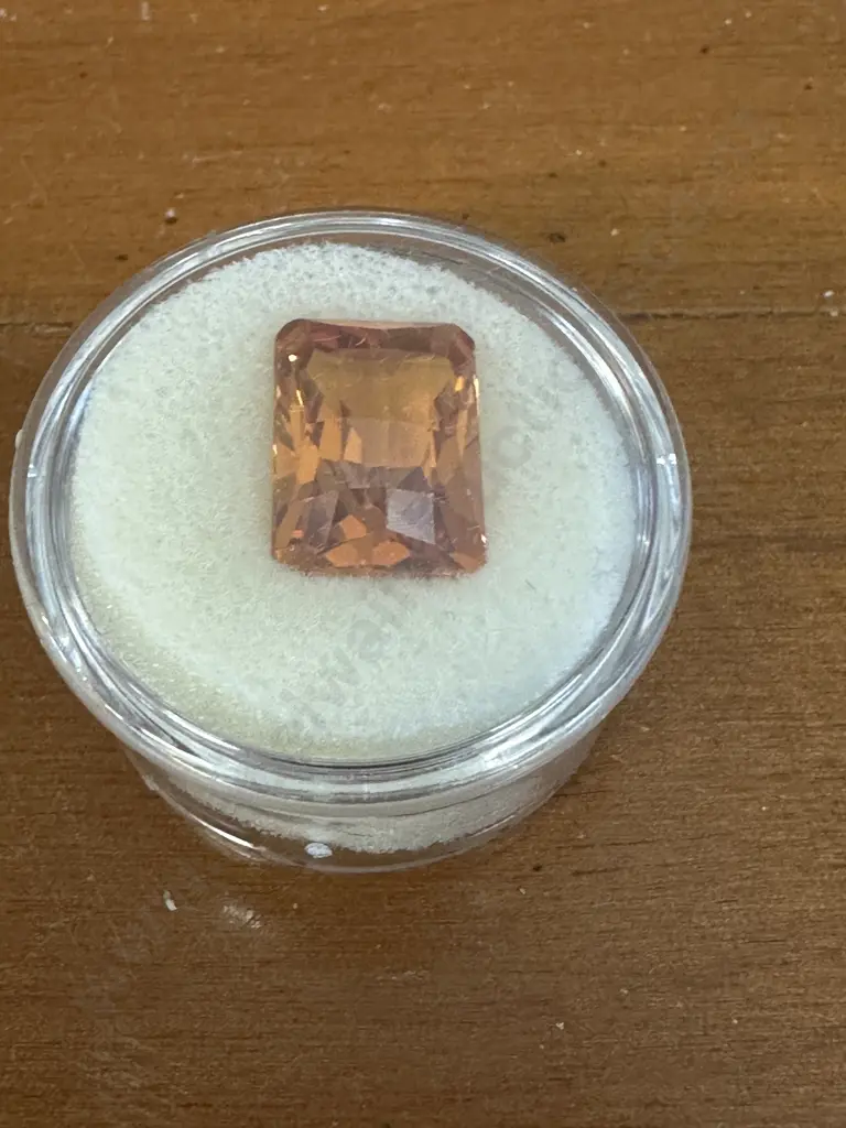 Bodacious Topaz Emerald CHKBD Cut Gemstone 10.2cts 14x10mm Image 1++