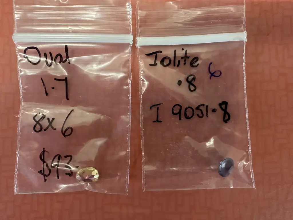 Gemstones x2 Pear & Oval Shape  Image 1++