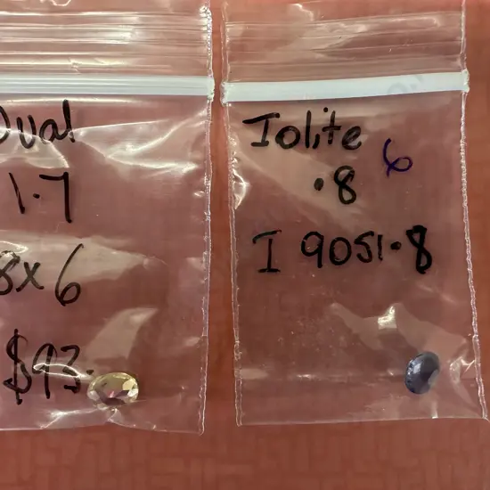 Gemstones x2 Pear & Oval Shape 