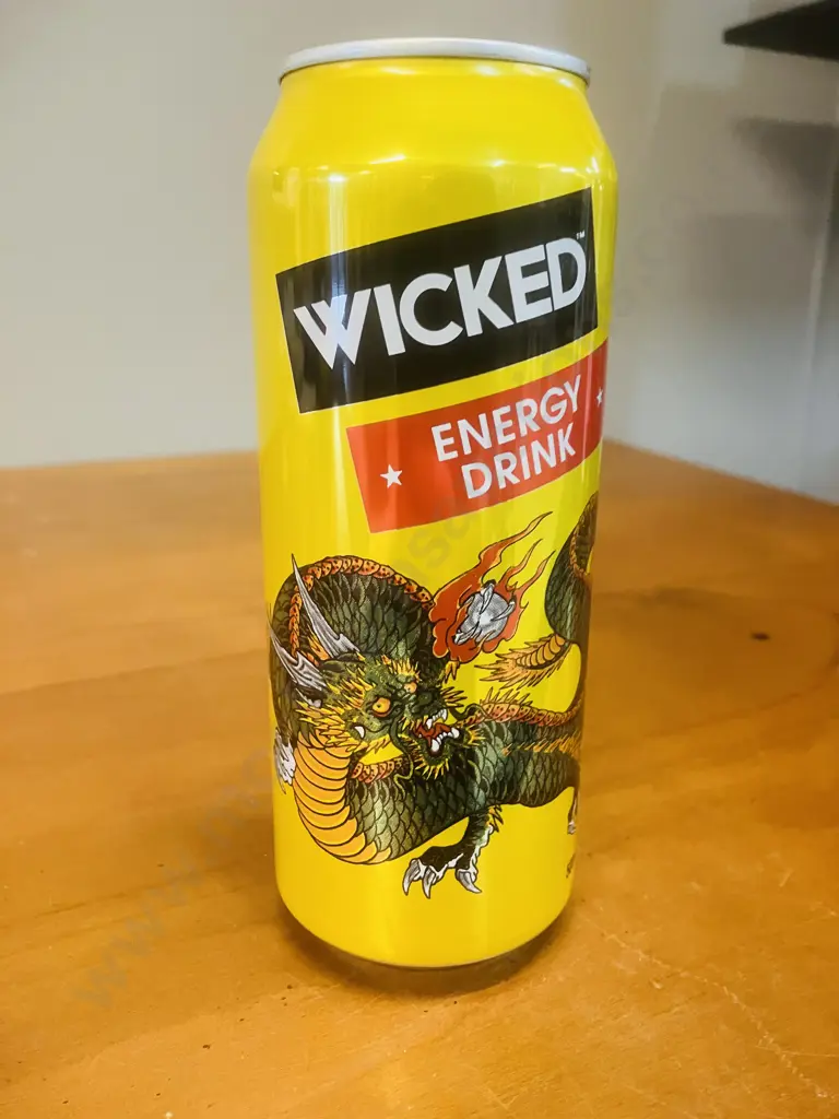 Rare Kian Forreal Tattooed Dragon Wicked Energy Drink - 500ml (Sealed) Made In Australia Image 1++