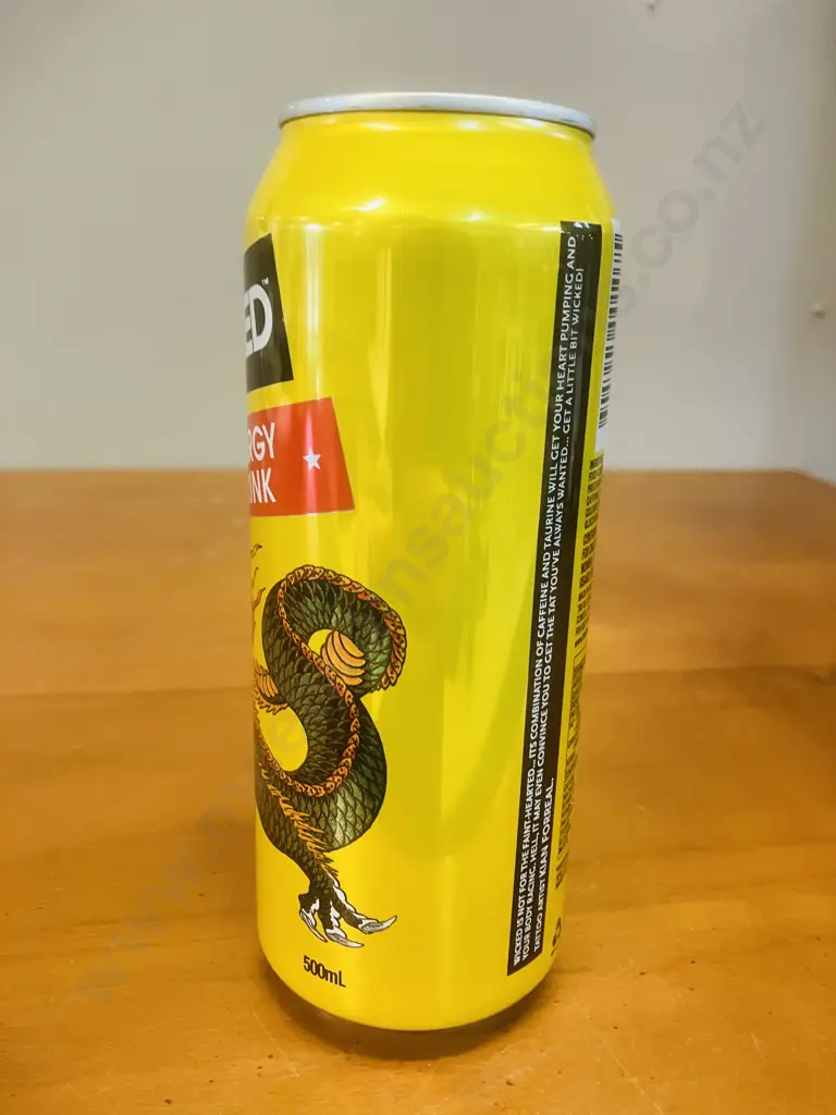 Rare Kian Forreal Tattooed Dragon Wicked Energy Drink - 500ml (Sealed) Made In Australia Image 1++