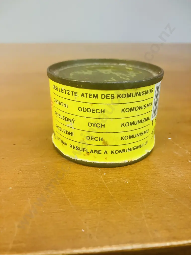 Kommunizmus Utolso Lehelete / The Last Breath Of Communism Tin Rare 1989 Budapest Souvenir Image 1++
