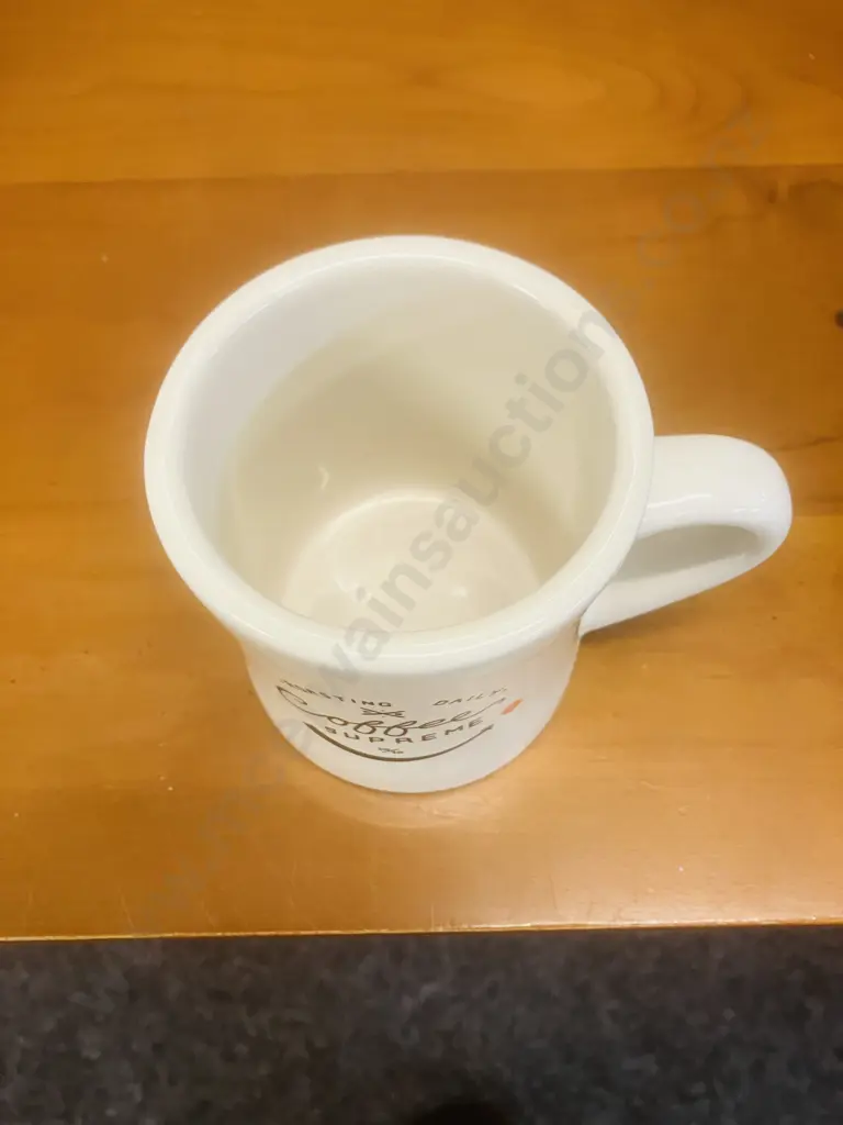 Scarce Collectable Coffee Supreme Diner Mug - Custom Extra-thick Curved Ceramic Image 1++