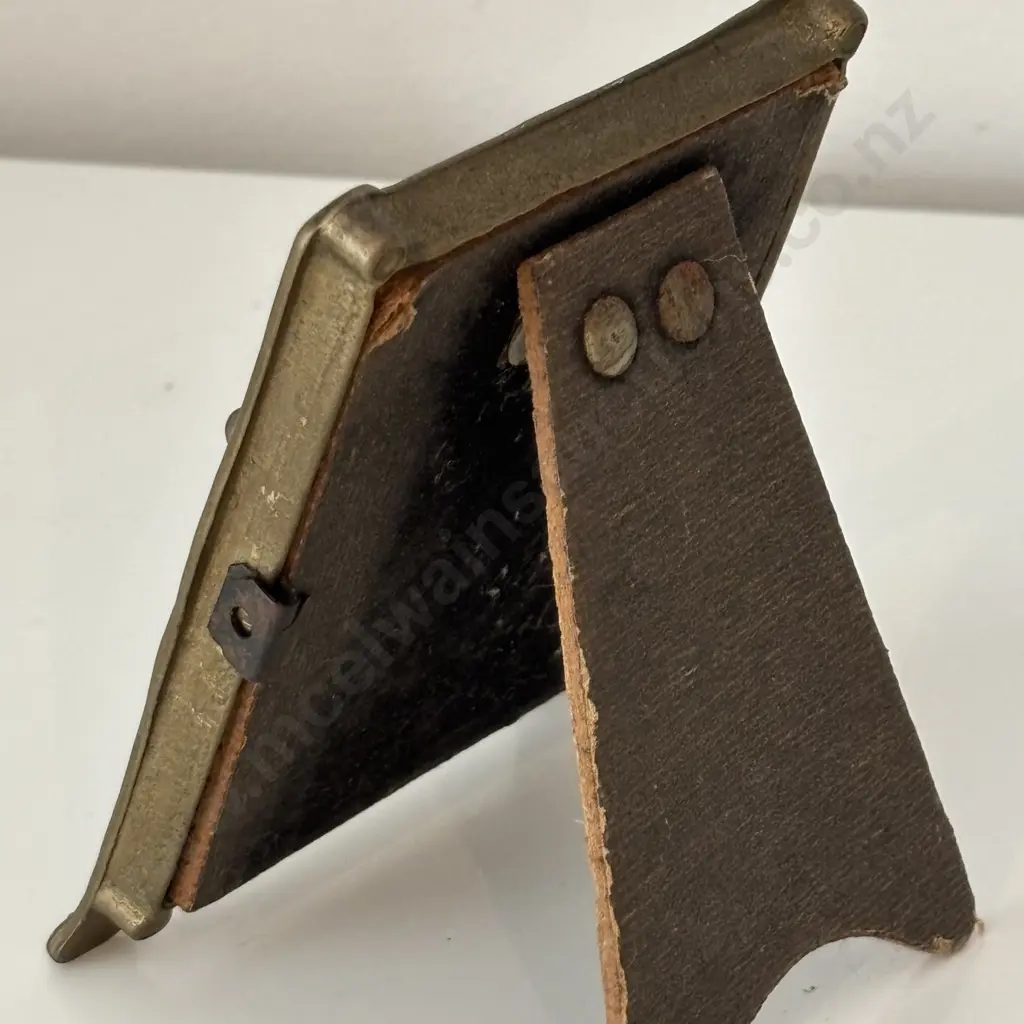 Small Art Nouveau Brass Picture Frame Image 1++