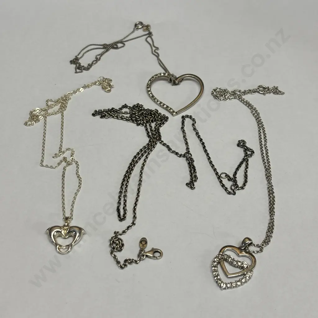 Assorted Sterling Silver Necklaces Image 1++
