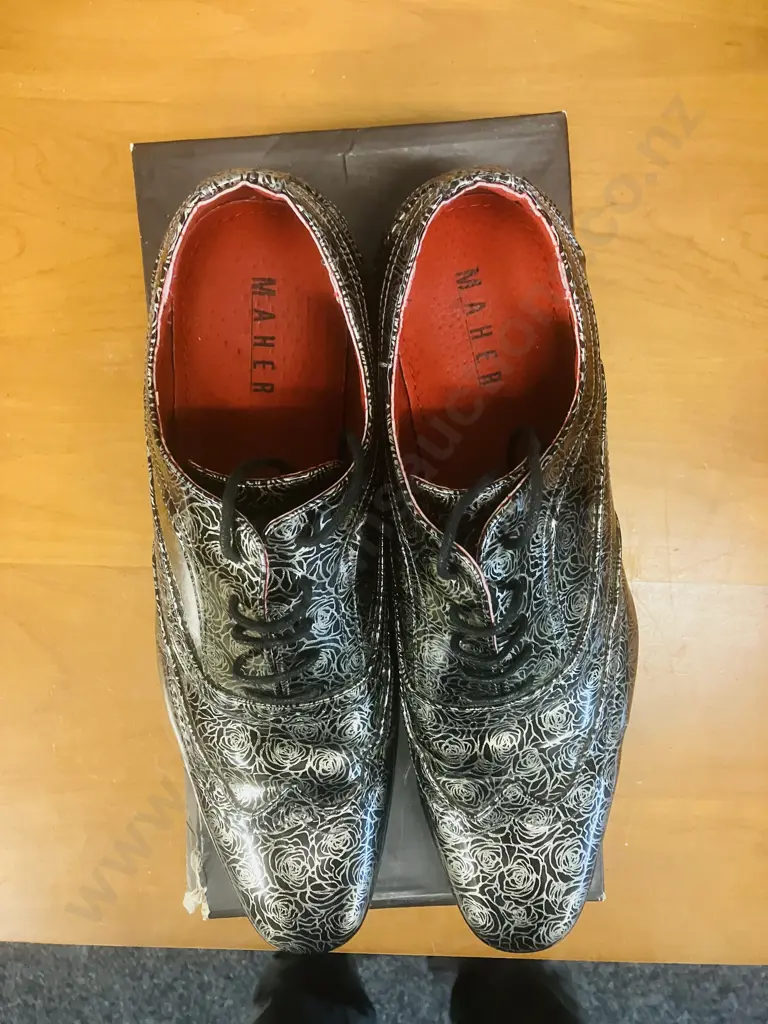 MAHER Mens Shoes 3EO11 Silver - Size 44 Image 1++