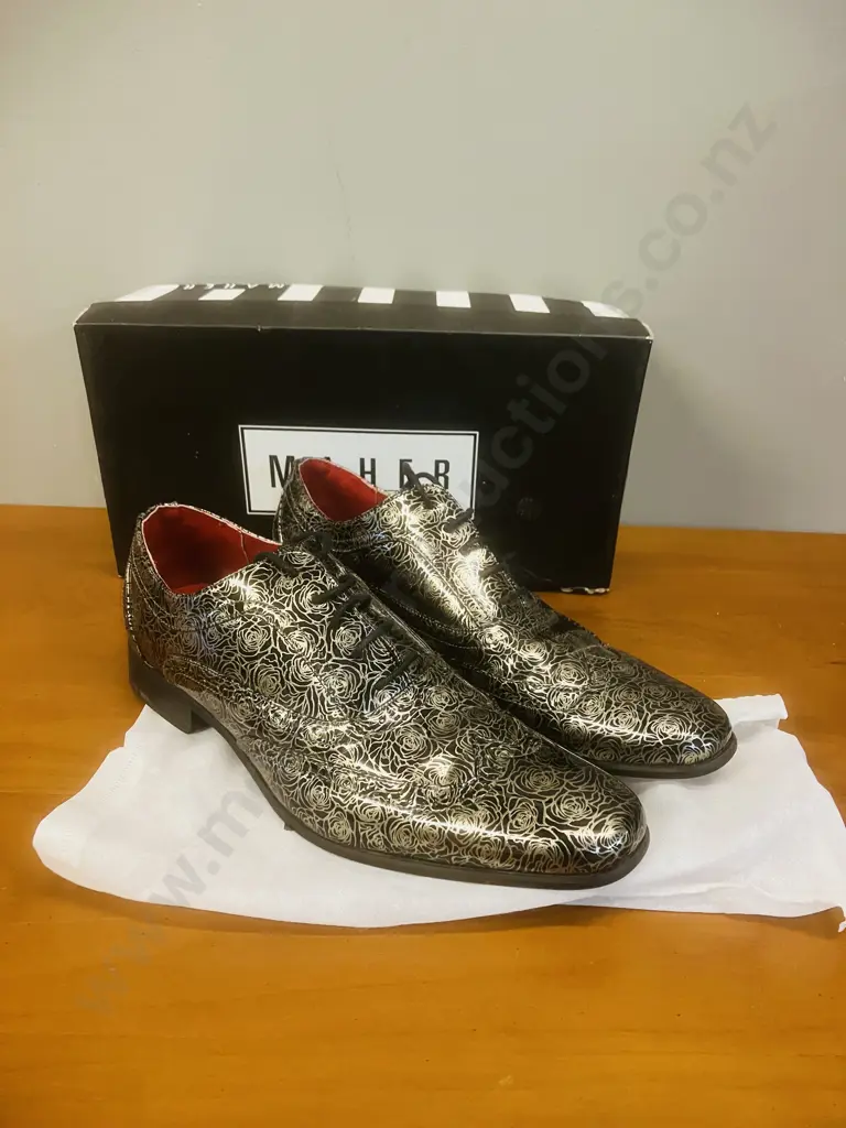 MAHER Mens Shoes 3EO11 Silver - Size 44 Image 1++