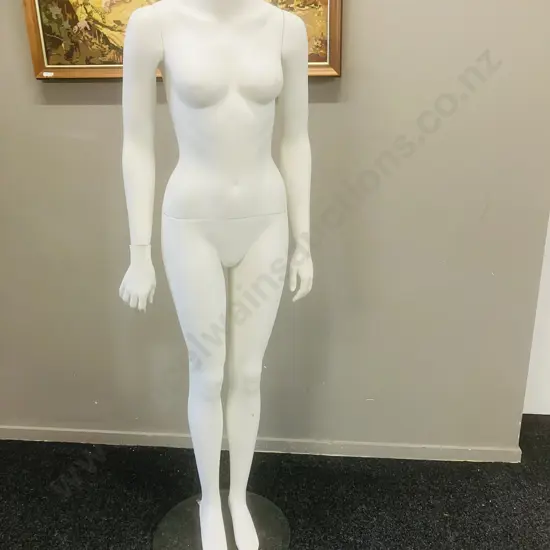 White Female Full Body Mannequin On Stand. H165cm