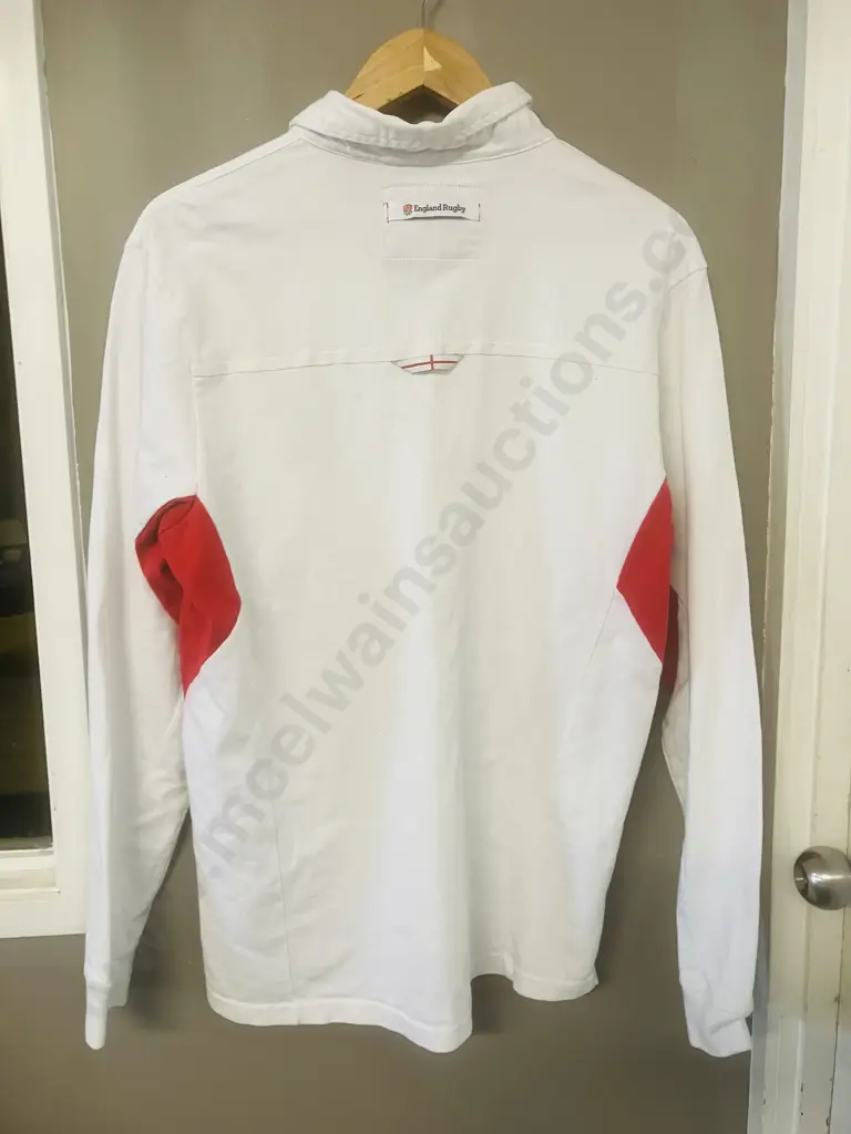 Vintage England Rugby Football Union Long Sleeve Playing Jersey. Size M - Official Licensed Product Image 1++