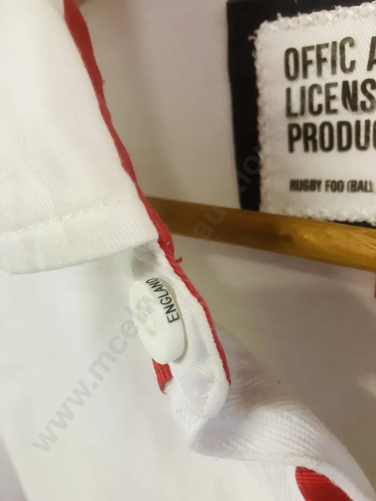 Vintage England Rugby Football Union Long Sleeve Playing Jersey. Size M - Official Licensed Product Image 1++