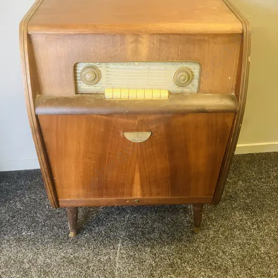 Pye Radiogram With Garrard RC 120 Mk ll Turntable (As Found) H84 W59 D39cm