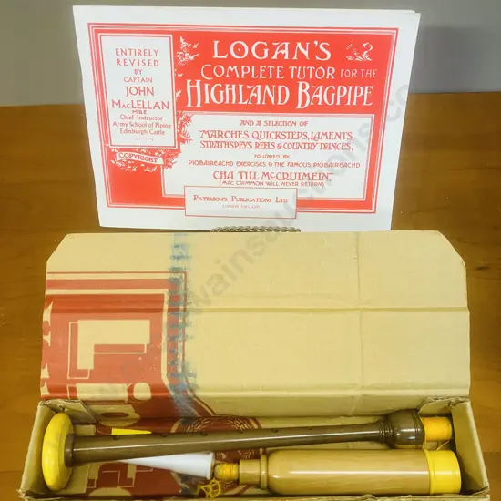 Bagpipe Practice Chanter With Logan's Complete Tutor For The Highland Bagpipe