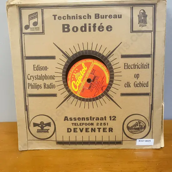 Capitol 78 RPM Dean Martin - That’s Amore And 19 x Bing Crosby 78's