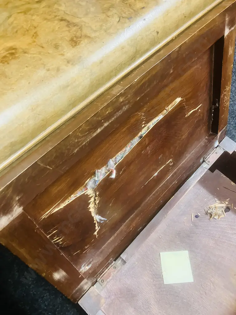 1940's C.Siewert Upright Piano With Piano Stool Image 1++