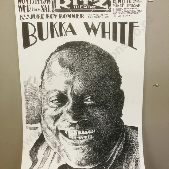 1974 Benefit Concert For Mance Lipscomb by Bukka White At The Ritz Theater