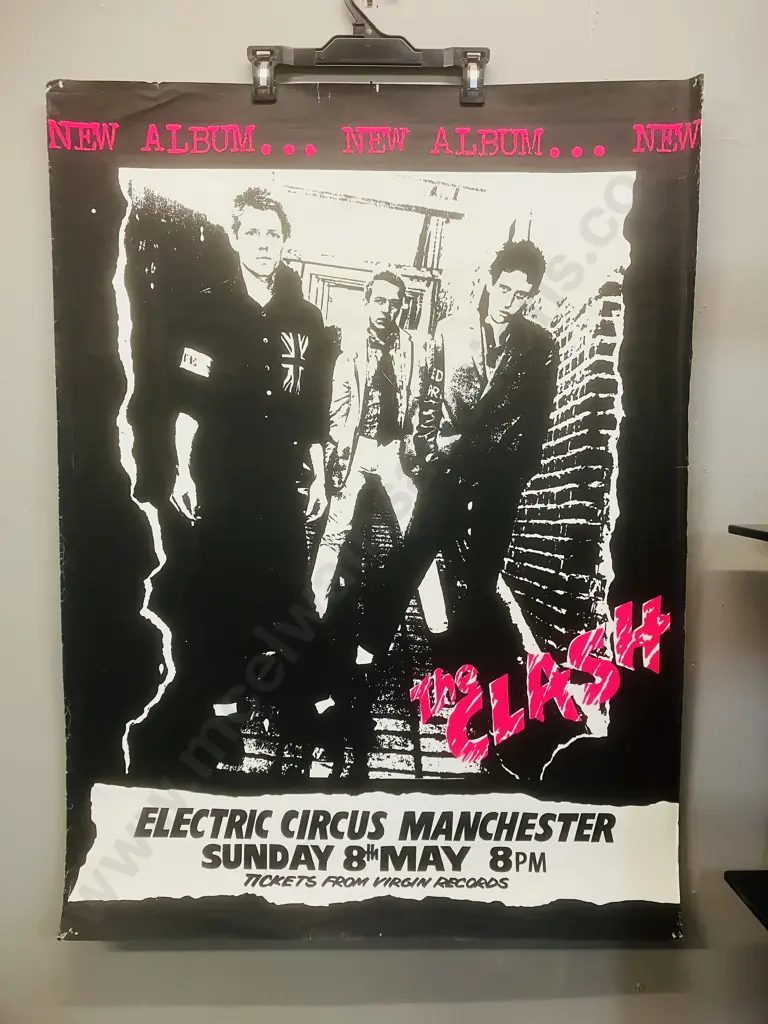 The Clash - Manchester Electric Circus 1977 UK Concert Poster Image 1++