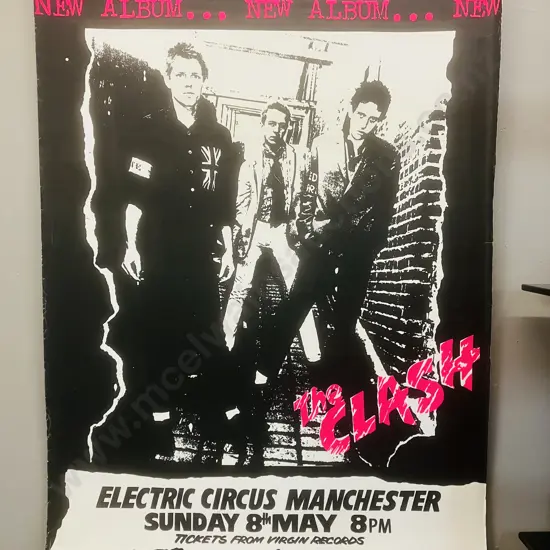 The Clash - Manchester Electric Circus 1977 UK Concert Poster
