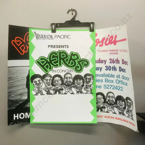 Vintage 1990s  Herbs Homegrown & Herbs In Concert Posters