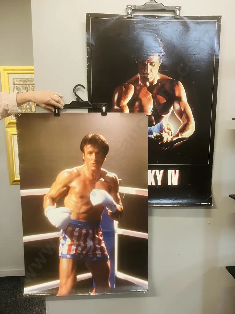 Pair of Rocky lV 1986 United Artists Posters Image 1++