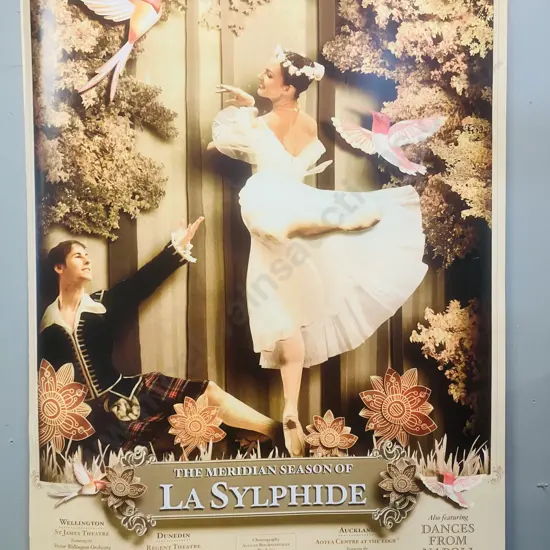 Royal New Zealand Ballet The Meridian Season of 'La Sylphide'. Promo Poster