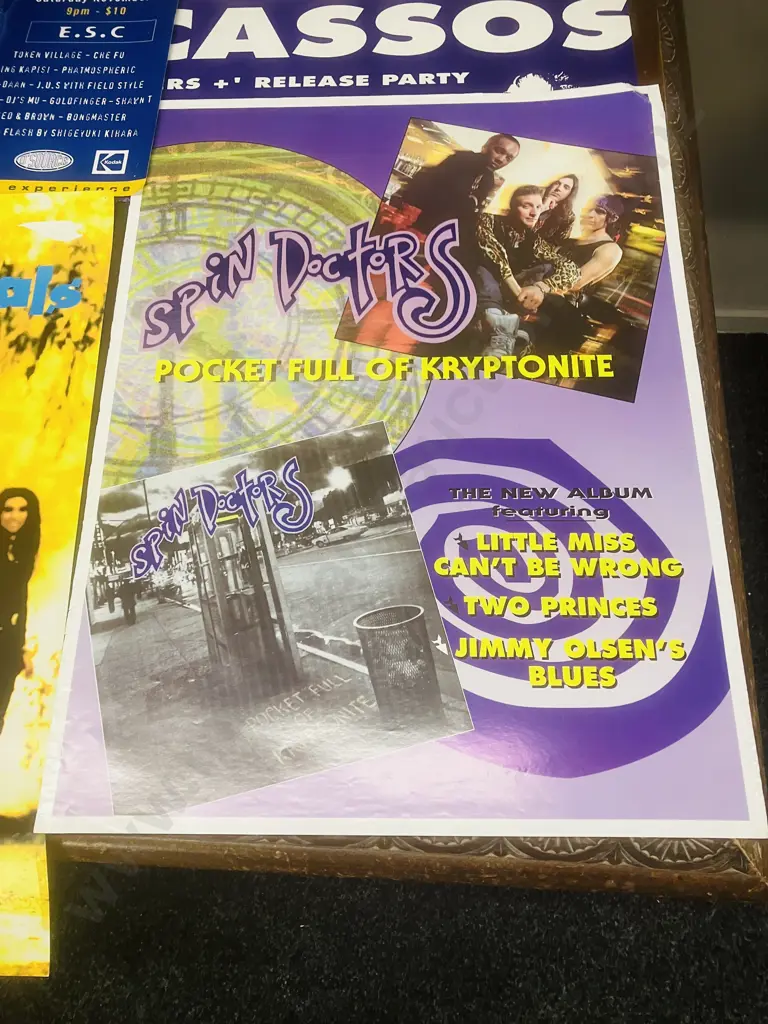 Vintage Music Posters - Spin Doctors, Baby Animals, Sub-Cranium Etc Image 1++