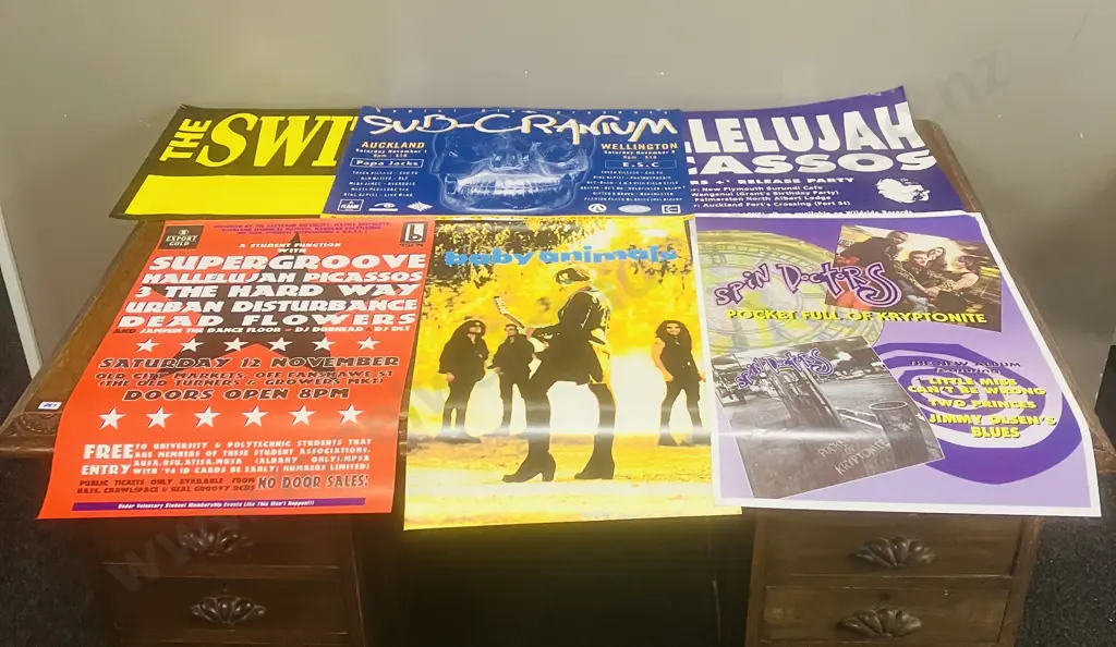 Vintage Music Posters - Spin Doctors, Baby Animals, Sub-Cranium Etc Image 1++