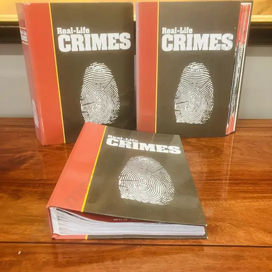 Three x Adult-Real-Life Crime Series Magazines Folders