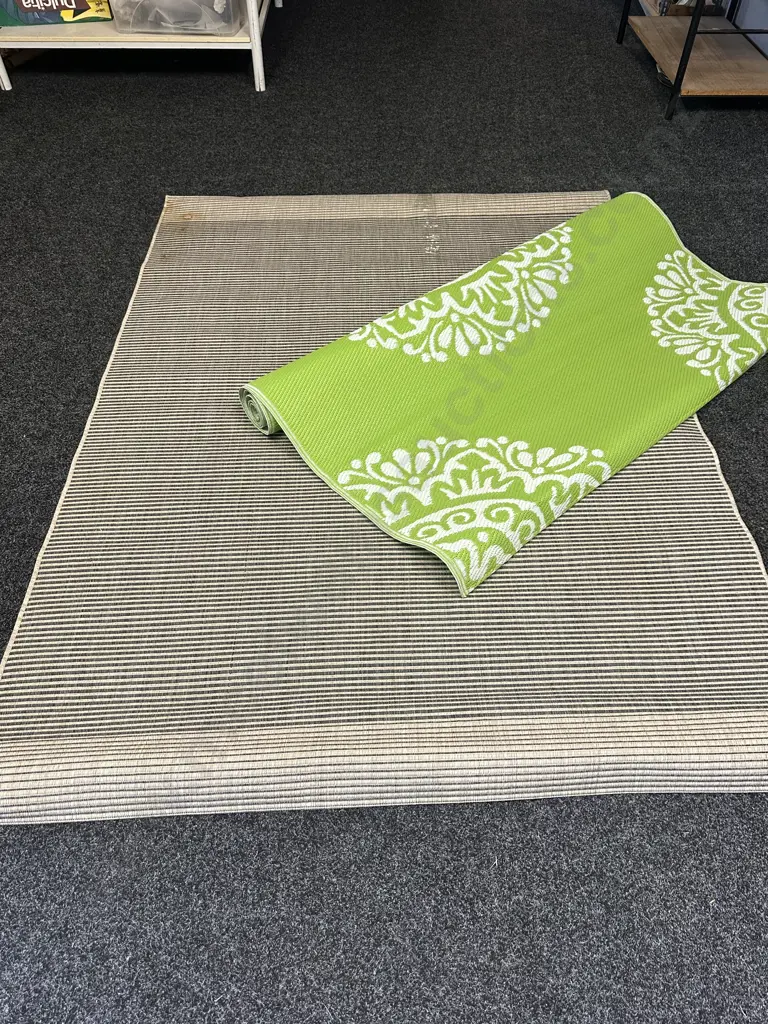 Outdoor Natural Coloured Floor Mat With Beach Mat Image 1++