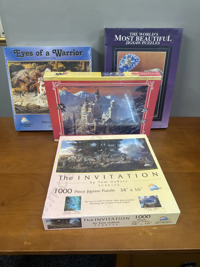 4 x New 1000 Piece Jigsaw Puzzles Image 1++