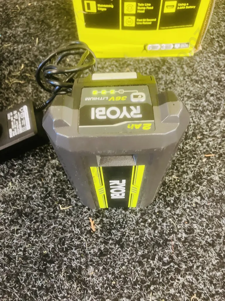Ryobi Line Trimmer Kit - 36 Volt, 2.0Ah Battery & Charger Image 1++