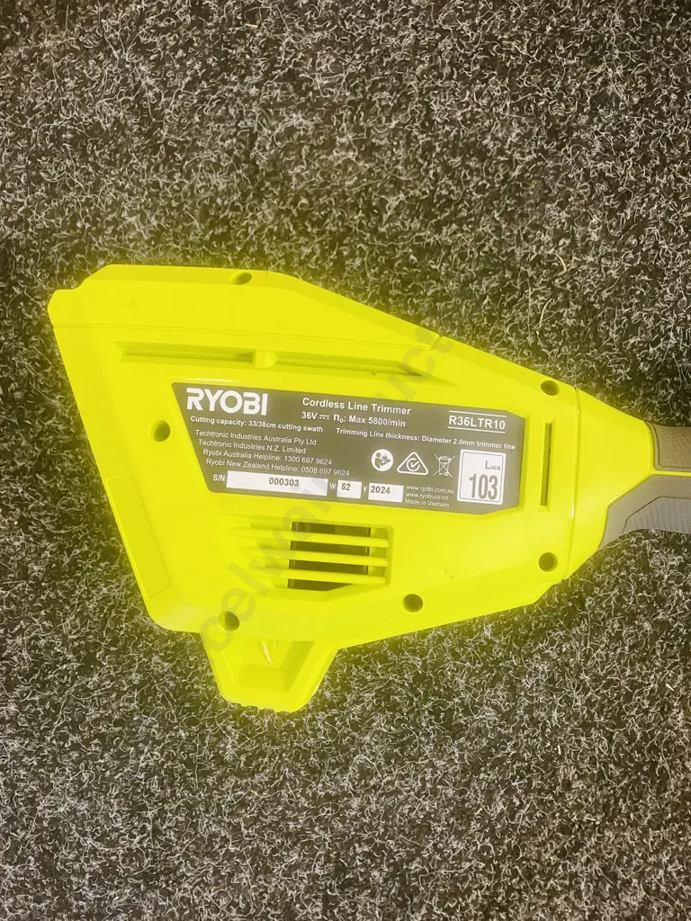 Ryobi Line Trimmer Kit - 36 Volt, 2.0Ah Battery & Charger Image 1++