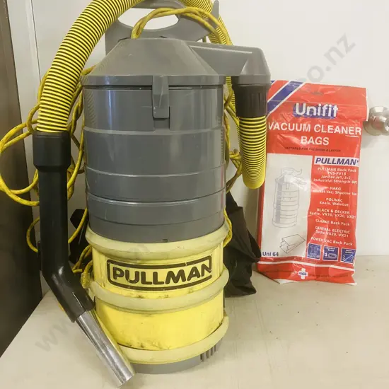 Pullman Back Pack Vacuum - PV14 BE Dry With Extra Bags (Short Nozzle Only)