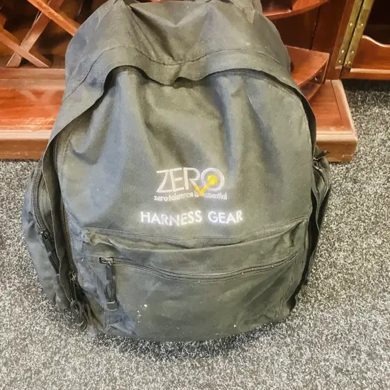Adult Climbing Harness with two Climbing Ropes in Zero Harness Gear Bag (Used On Paint Job)