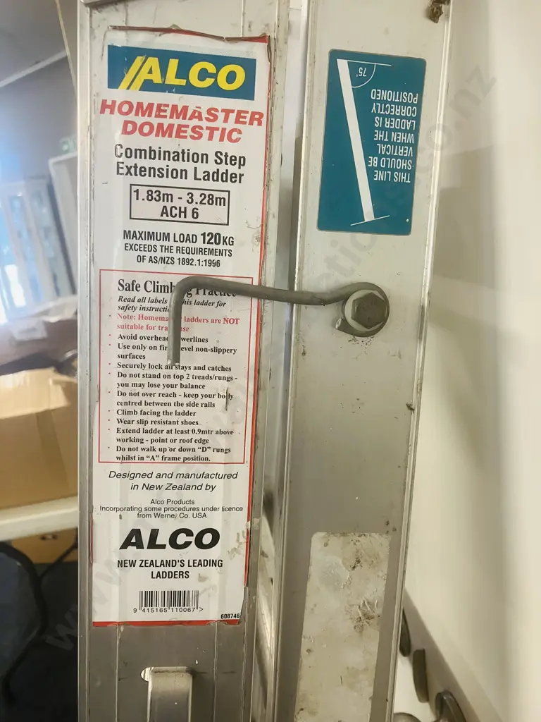 Alco Homemaster Domestic Combination Step Extension Ladder 1.83m-3.28 ACH6 120 Kg Image 1++