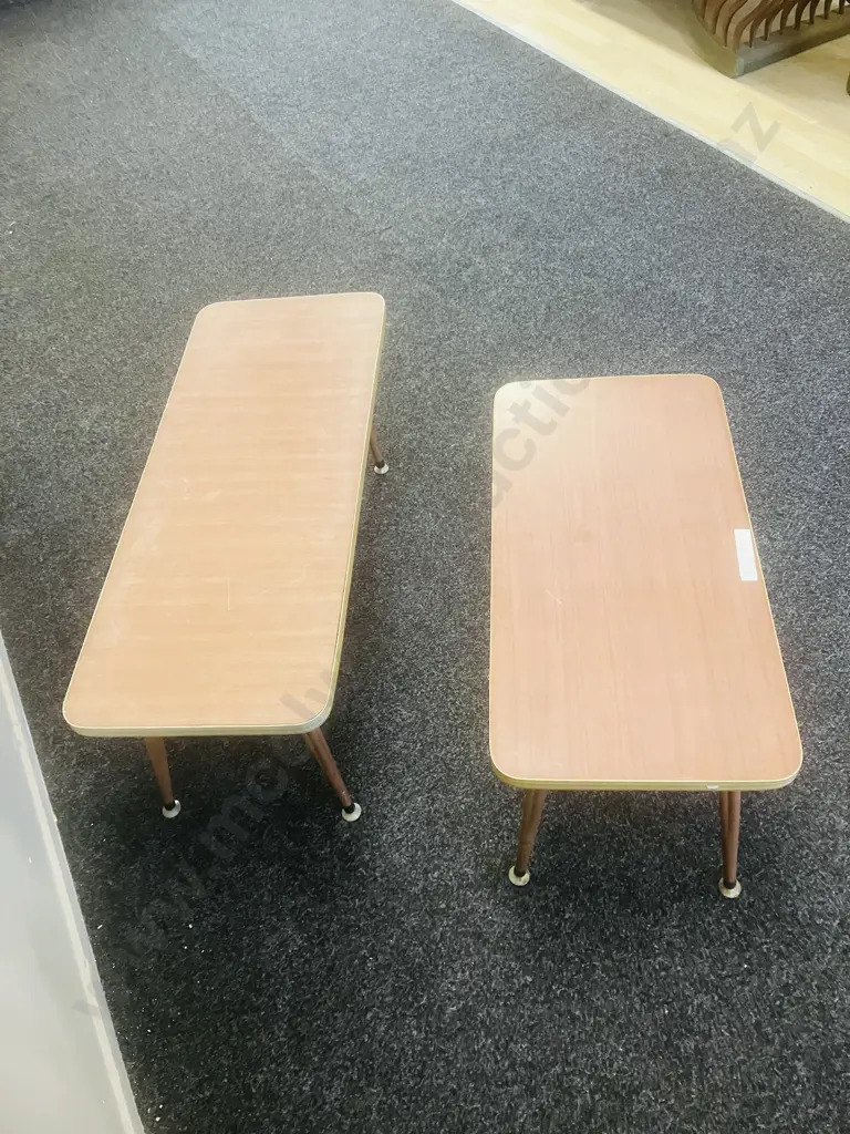 Pair of Mid-Century Formica Coffee Tables Image 1++